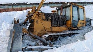 ПРОВАЛИЛСЯ БУЛЬДОЗЕР / ДОРОГИ КРАЙНЕГО СЕВЕРА , БЕЗДОРОЖЬЕ СИБИРИ /failed bulldozer