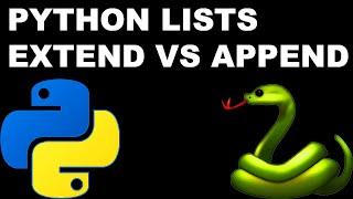 Python List Append vs Extend