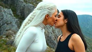 Older Woman kissing with her Girlfriend | Lesbian Kissing Compilation - Video