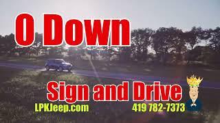 LPK Chrysler Dodge Jeep RAM of Defiance Sign & Drive, Own @ Only $355 mo