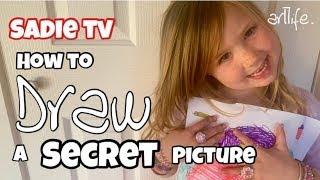 SADIE TV: How to draw a SECRET picture, with Sadie Bevis #artlife #artteacher #sadietv