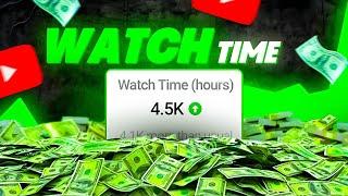 How to Complete 4000 Hours of Watch Time in Just 1 Month | Monetize Your YouTube Channel Fast!