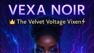 Vexa Noir – The Velvet Voltage Vixen  | Real to Fake AI Glow-Up