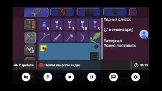 Стрим игры "Terraria".