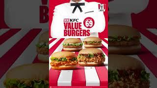 All-new special KFC Value Burgers (Veg/  ) starting at just 69!