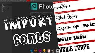 How to import custom fonts into Photopea | EASY WAY |