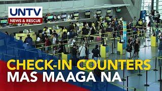 MIAA, tiniyak ang maagang pagbubukas ng check-in counters ngayong Undas