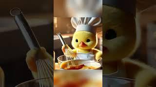 Cute duck making egg pancakes丨CAT丨CUTECAT丨AI丨AICAT