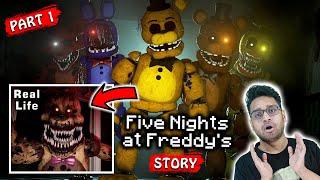 FIVE NIGHTS AT FREDDY'S से POPPY AUR HUGGY WUGGY भी डरते हैं ? FNAF Part 1 Real Horror Story Hindi