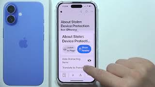 iPhone 16: How to Translate Website in Safari