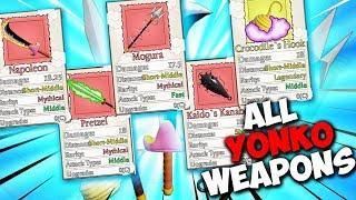 [2 CODES] ALL YONKO WEAPONS SHOWCASE! | One Piece: Final Chapter