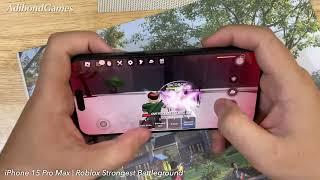 iPhone 15 Pro Max Roblox Game Test