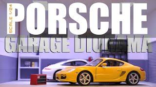 Porsche Garage Diorama 1/24