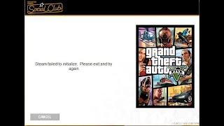 Solution of  Stream failed to initilize  Please exit and try again for GTA V