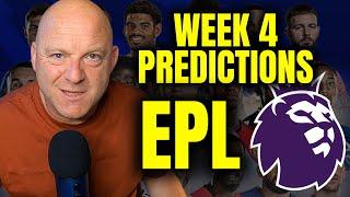 English Premier League Week 4 Match Predictions