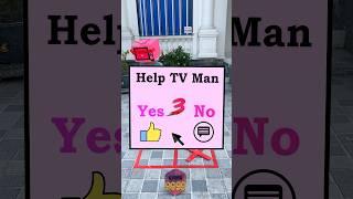 Help tv man #skibiditoilet #funny #shortvideo