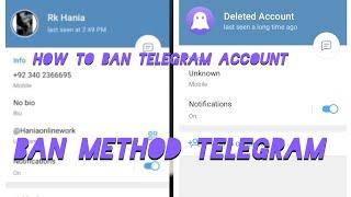 How to ban telegram account | scammers/fraud telegram account report by max reporter