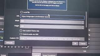 How to add browser source in OBS