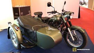 2016 Ural Retro Russian Bike with Side Car - Walkaround - 2015 Salon de la Moto Paris