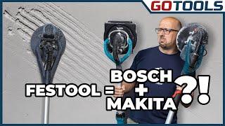 BOSCH jetzt neu mit Schleifgiraffe GTR 55-225 am Markt! Kann Sie mit Festool & Makita mitschleifen?