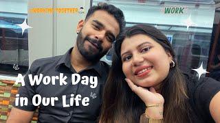 UK- il അങ്ങനേ നമ്മുക്ക് ഒരുമിച്ചു JOB കിട്ടി | A WORK DAY IN OUR LIFE | JABBUU AND JUU