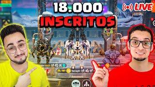 LIVE 18.000 INSCRITOS JOGANDO COM OS INSCRITOS DO CANAL! War Robots Brasil #WRWinArbiter