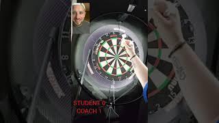 Session on Finishing and Setup, nice 136 checkout. Then 201 mach, online darts coach session.