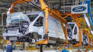 Inside Massive Ford Factory Building Transit Van in the US - Production Line