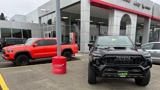 15,000 Dollar Price increases Toyota Tacoma TRD PRO and Now they sit !! 65,000 midsize Truck