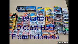 Diecast Haul from Indonesian Vacation - #diecastcars #tomica #hotwheels