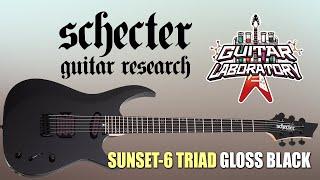 [Eng Sub] SCHECTER SUNSET-6 TRIAD GLOSS BLACK electric guitar