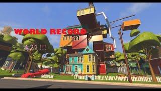 Hello Neighbor full game ROBLOX Speedrun 4:28 (WR TAKEN BY 450mAstraea at 3:29)