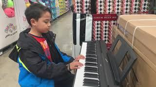 Just Trying the Keyboard in Costco | The Pianist Gorgeous Young Man