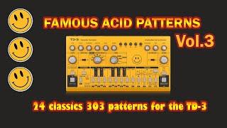 Famous Acid Patterns for TD-3 vol. 3