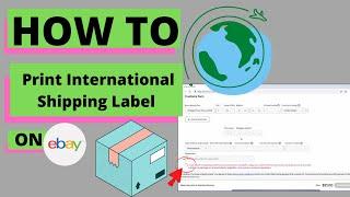 How To Print International Shipping Label for eBay