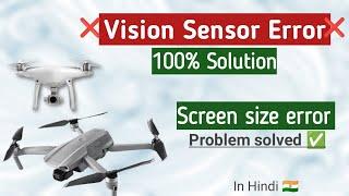 Vision sensor error problem solved in dji drone / Sensor calibration explained / dji mavic air 2