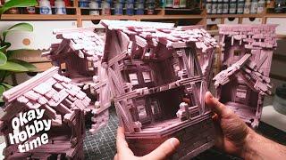 Creating a ruined medieval city ENTIRELY out of FOAM