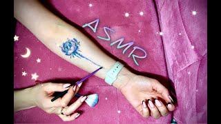 АСМР, Трейсинг и Рассказ о Моей ТАТУ, Близкий Шепот / GENTLE ASMR,  Tattoo Tracing