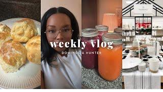 Weekly Vlog | Fresh Cold Pressed Juice+Exciting things Coming+Shopping+ Homemade Buttermilk Biscuits