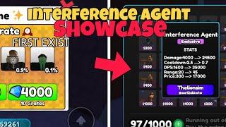 Interference Agent is OVER POWER in bathtub tower defense