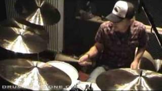 Dutch drummer Bram Hakkens at the Meinl Cymbal Factory