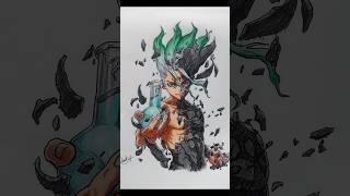 Senku Ishigami drawing | Dr. Stone drawing #drawing #anime #drstone #senku #sketch
