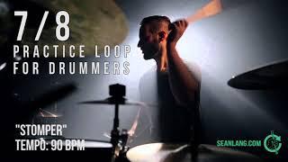 7/8 - Drumless Track for Drummers - "Stomper"