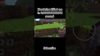 herobrine killed me in 0.0000000001 second #herobrine #xter gamerz77 #minecraft #subscribe