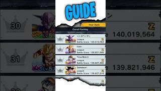 How to get Z rank in the tournament of power! | Dragon Ball Legends #dragonballlengends