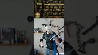 She Was Awfully Jumpy | [25 # ]  #skyrim #shorts #skyrimvr #katwalk #headshot