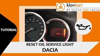 [TUTO] Reset oil service light DACIA