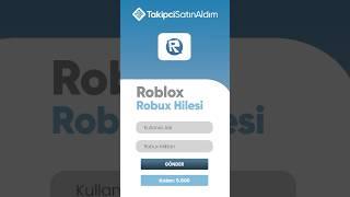 %100 ÇALIŞAN BEDAVA ROBLOX ROBUX HİLESİ