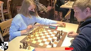 WFM M. Kiseleva (2016) vs I. Konovalov (new). Chess Fight Night. CFN. Blitz