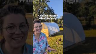 Updated chicken tractor wheel design! 